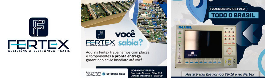 Banner - Fertex Eletronica Industrial / Placas Eletronicas / Pré-alimentadores / Motores / Bobinas