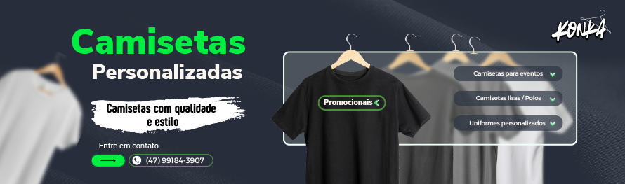 Banner - Konka Camisetas Moletons e Uniformes